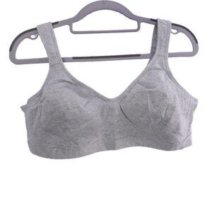 Playtex 18 Hour Ultimate Lift Cotton Wireless Bra Gray Heather Size 40C 474C